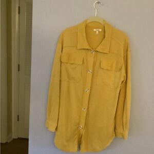 Shacket-  Sz Med ( is oversized) Bright Yellow w/ big buttons and pockets